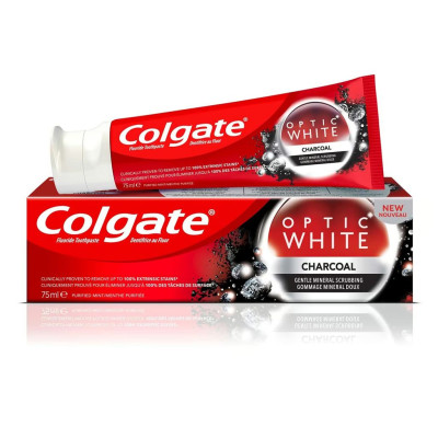 COLGATE T/PASTE OPTIC WHITE CHARCOL
